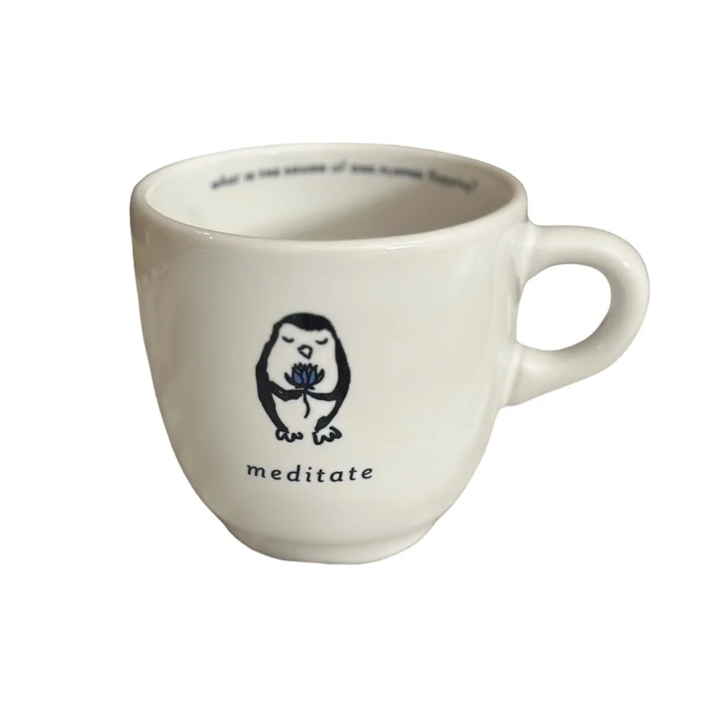 Uncommon Goods Zenguin Waddling Towards Nirvana Penguin Set of 4 HTF Mugs EUC - Picture 7 of 14